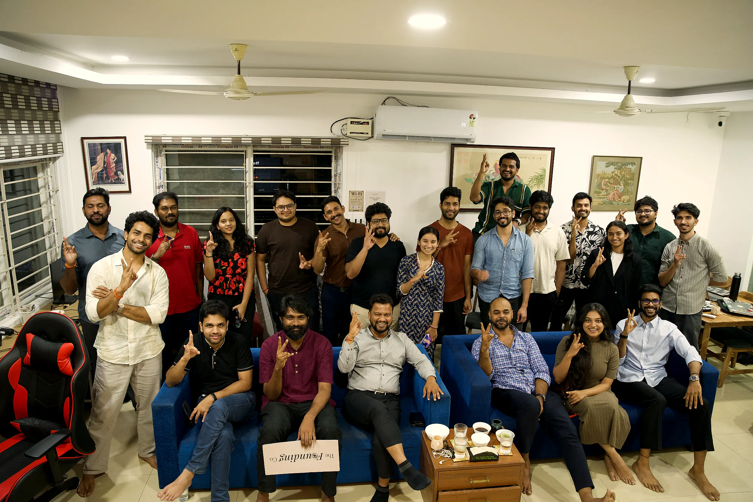 Founders and guests from Hyderabad’s startup community gathered in the residency